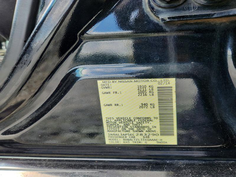 2014 Nissan Altima მანქანა იყიდება აუქციონზე, vin: 1N4AL3AP5EC283290, აუქციონის ნომერი: 60422456