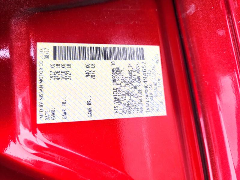 59183026 :رقم المزاد ، 1N4AL3APXHC494652 vin ، 2017 Nissan Altima مزاد بيع
