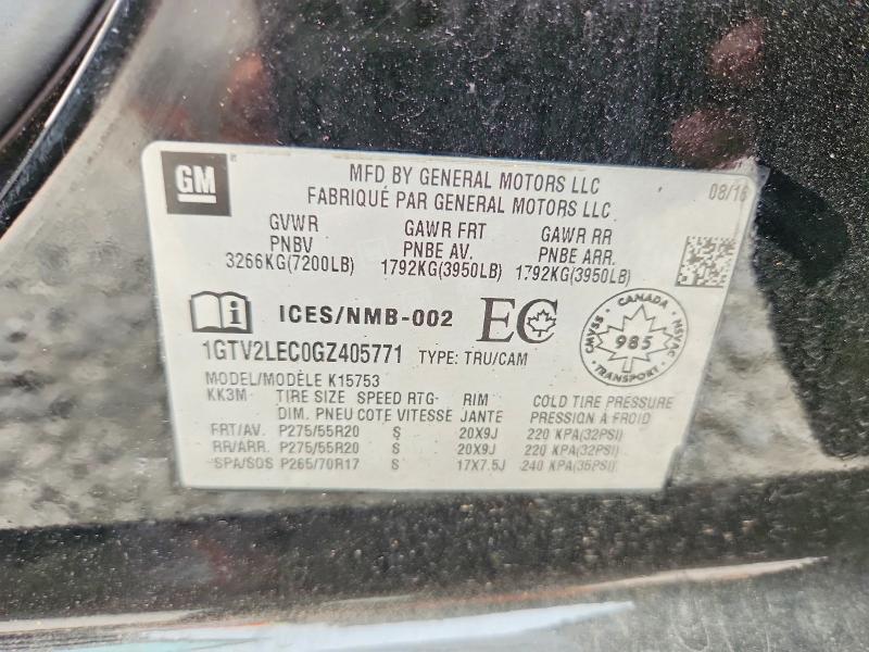 2016 Gmc Sierra მანქანა იყიდება აუქციონზე, vin: 1GTV2LEC0GZ405771, აუქციონის ნომერი: 60797316