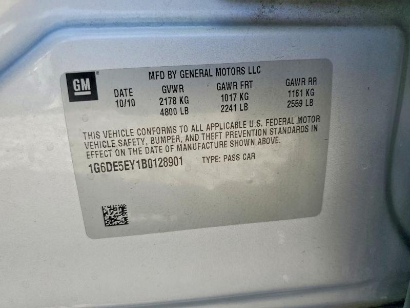 2011 Cadillac Cts მანქანა იყიდება აუქციონზე, vin: 1G6DE5EY1B0128901, აუქციონის ნომერი: 61455996
