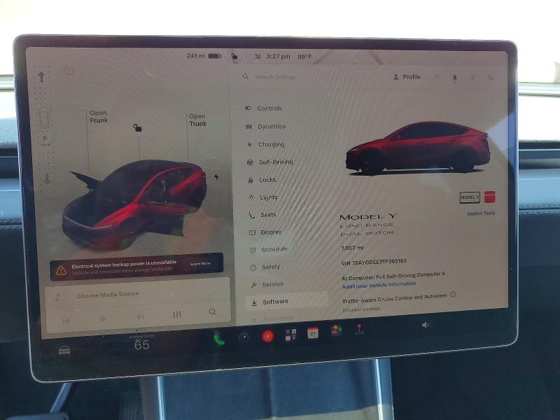 Aukcja sprzedaży 2026 Tesla Model Y, vin: 7SAYGDEE7TF395183, numer aukcji: 62712776