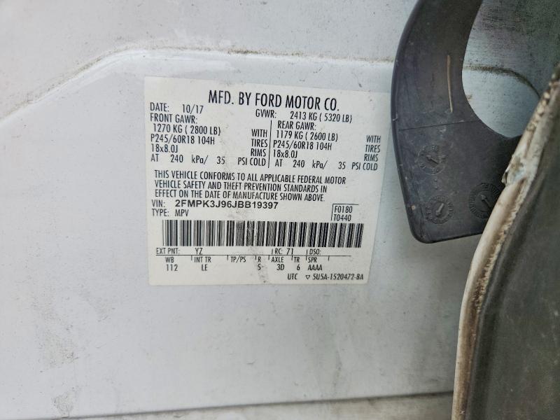 Aukcja sprzedaży 2018 Ford Edge, vin: 2FMPK3J96JBB19397, numer aukcji: 61044326