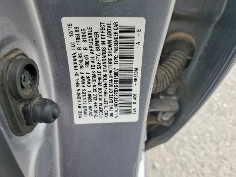 Aukcja sprzedaży 2016 Honda Civic, vin: 19XFC2F5XGE015607, numer aukcji: 63346676