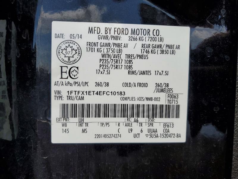 Продаж на аукціоні авто 2014 Ford F150, vin: 1FTFX1ET4EFC10183, номер лоту: 59314566