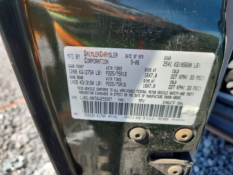 Aukcja sprzedaży 2006 Jeep Liberty, vin: 1J4GL48K56W259327, numer aukcji: 59340446