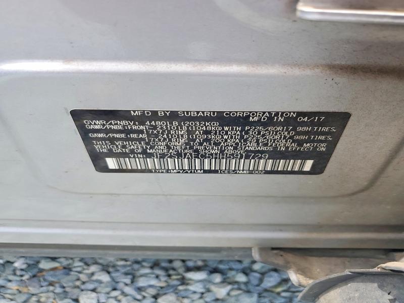 Aukcja sprzedaży 2017 Subaru Forester, vin: JF2SJAEC5HH591729, numer aukcji: 60142596