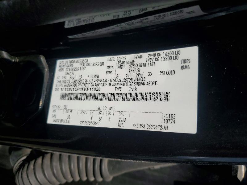 Aukcja sprzedaży 2015 Ford F150, vin: 1FTEW1EP4FKF11028, numer aukcji: 59064046