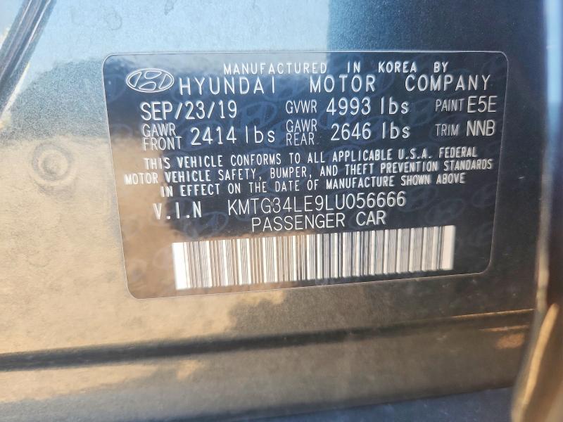60565616 :رقم المزاد ، KMTG34LE9LU056666 vin ، 2020 Genesis G70 مزاد بيع