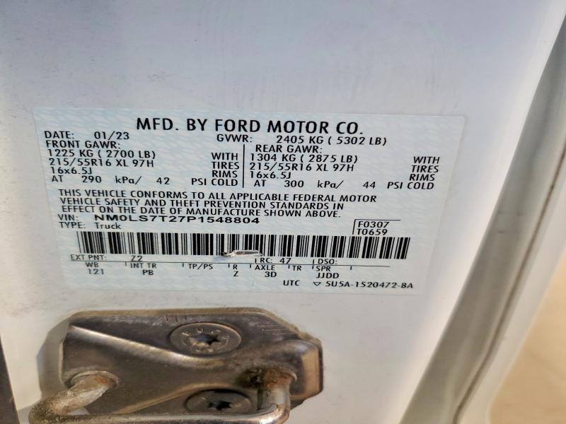 62431596 :رقم المزاد ، NM0LS7T27P1548804 vin ، 2023 Ford Transit Connect مزاد بيع