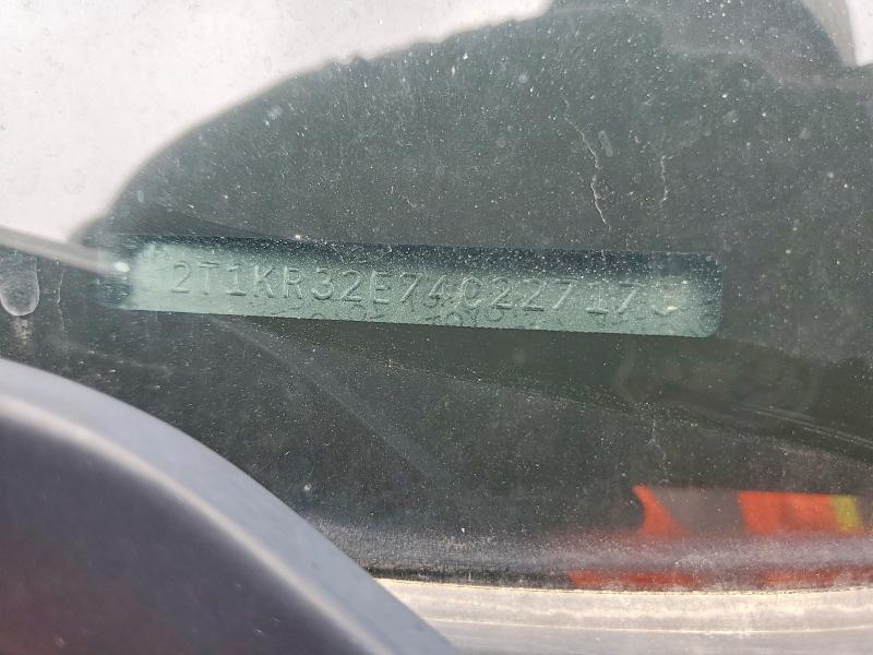 2004 Toyota Corolla Matrix მანქანა იყიდება აუქციონზე, vin: 2T1KR32E74C227173, აუქციონის ნომერი: 60769286