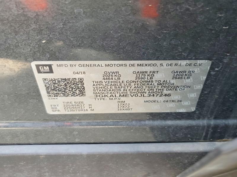Продажа на аукционе авто 2018 Gmc Terrain, vin: 3GKALMEV0JL347246, номер лота: 59274036