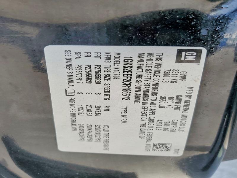 Продажа на аукционе авто 2012 Gmc Yukon, vin: 1GKS2EEF2CR186612, номер лота: 62637446