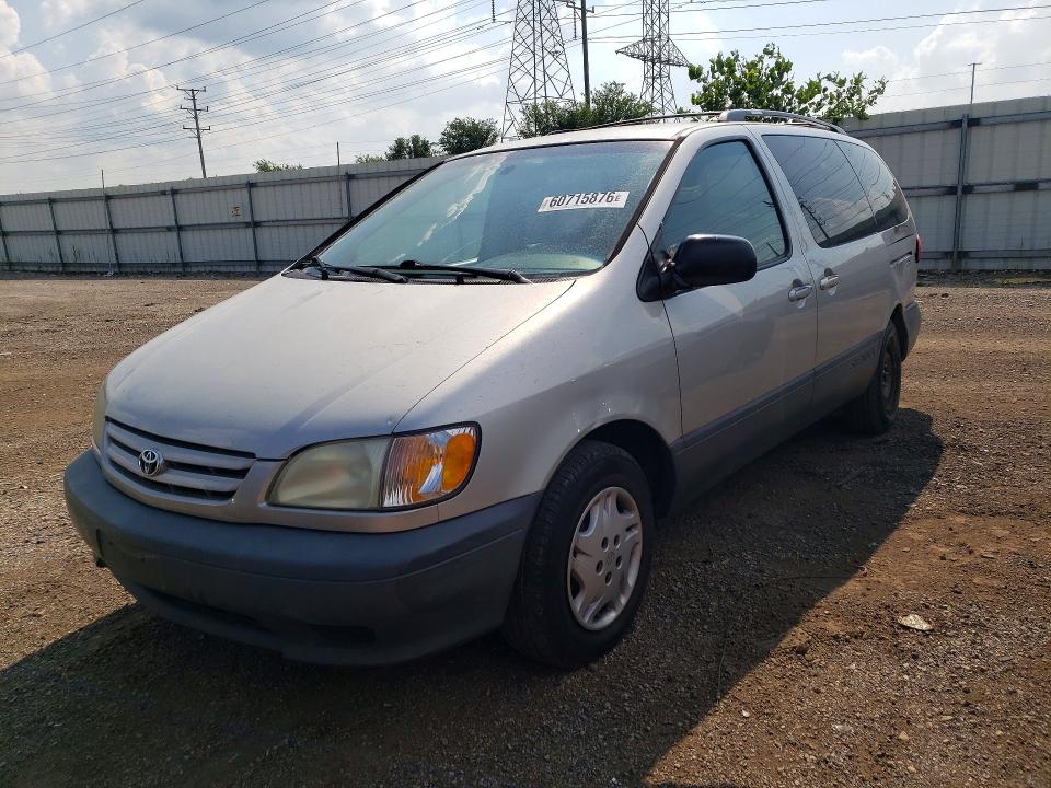 2002 Toyota Sienna მანქანა იყიდება აუქციონზე, vin: 4T3ZF13C02U501700, აუქციონის ნომერი: 60715876