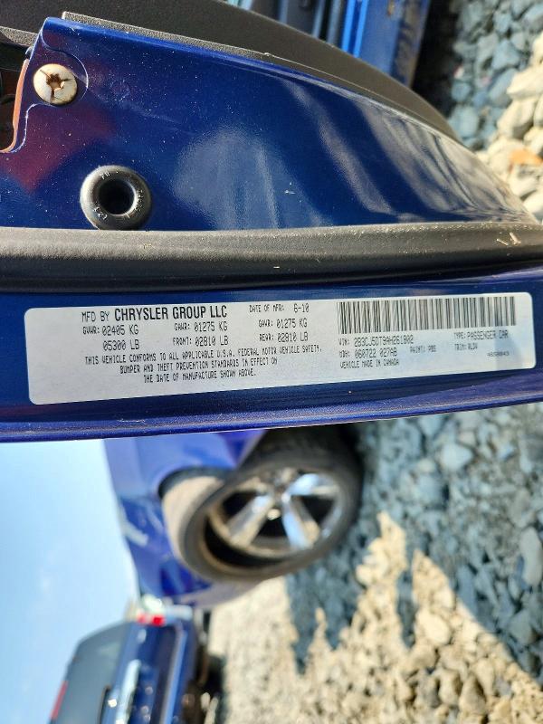 62434586 :رقم المزاد ، 2B3CJ5DT9AH261802 vin ، 2010 Dodge Challenger مزاد بيع