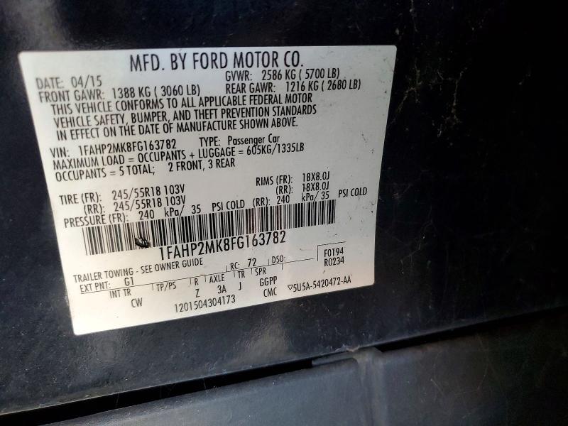 Продаж на аукціоні авто 2015 Ford Taurus, vin: 1FAHP2MK8FG163782, номер лоту: 61926936