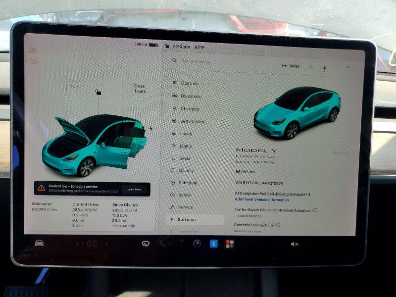 Aukcja sprzedaży 2021 Tesla Model Y, vin: 5YJYGDEE4MF210974, numer aukcji: 55847566