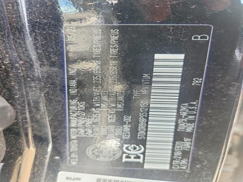 2023 Toyota Highlander მანქანა იყიდება აუქციონზე, vin: 5TDKDRBH8PS512150, აუქციონის ნომერი: 59543296