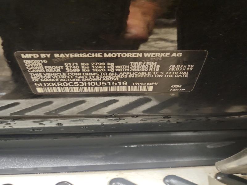 Aukcja sprzedaży 2017 Bmw X5, vin: 5UXKR0C53H0U51519, numer aukcji: 60439216