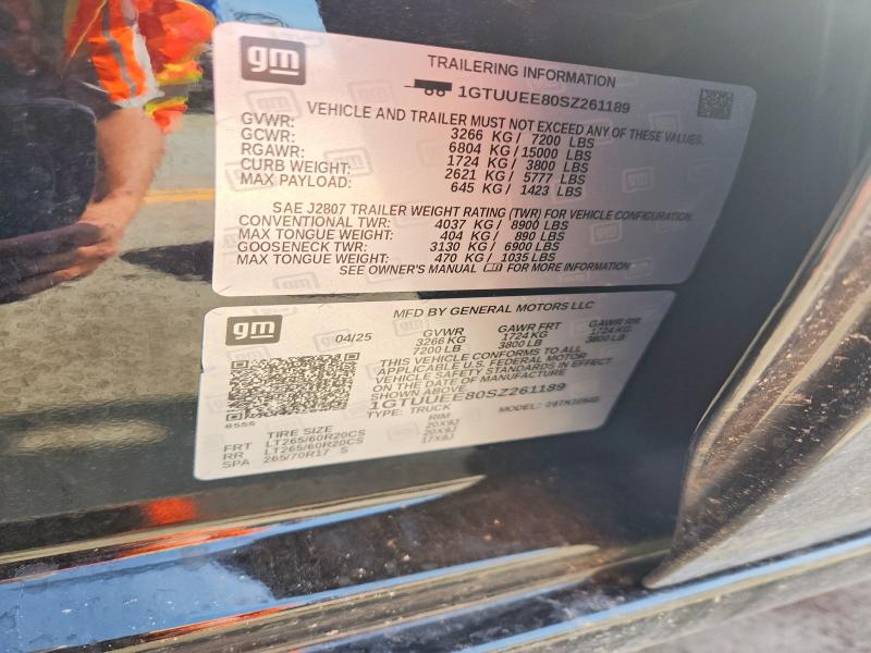 Aukcja sprzedaży 2025 Gmc Sierra, vin: 1GTUUEE80SZ261189, numer aukcji: 60373986