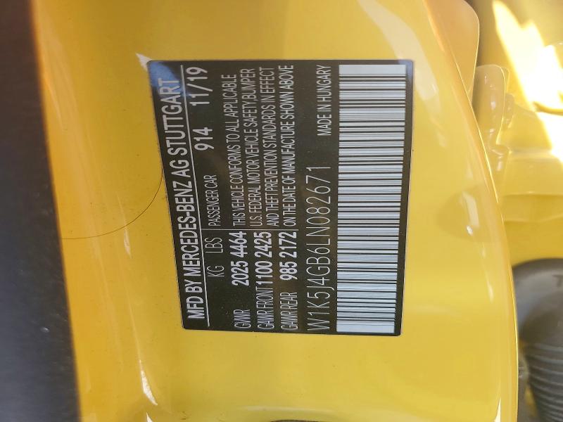 60055816 :رقم المزاد ، W1K5J4GB6LN082671 vin ، 2020 Mercedes-benz Cla مزاد بيع