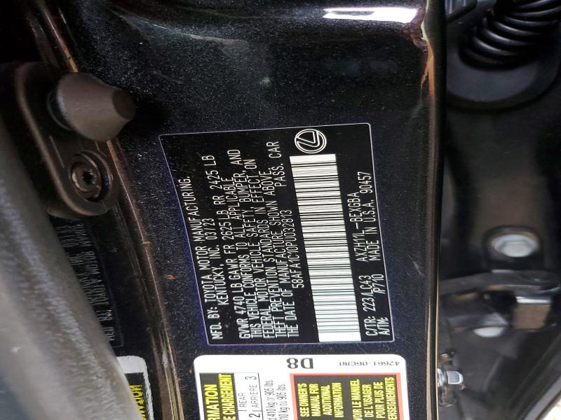 Продажа на аукционе авто 2023 Lexus Es 300h, vin: 58AFA1C10PU032813, номер лота: 62276906
