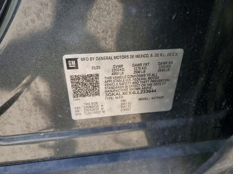 Продаж на аукціоні авто 2020 Gmc Terrain, vin: 3GKALXEX4LL233644, номер лоту: 60450466