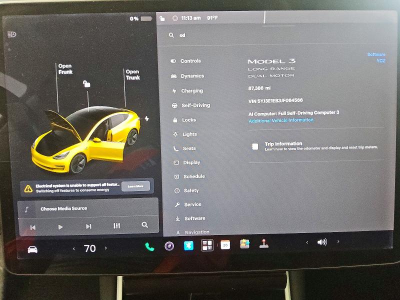 Продажа на аукционе авто 2018 Tesla Model 3, vin: 5YJ3E1EB3JF064566, номер лота: 61980376