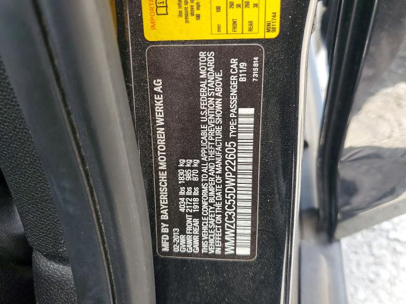 Aukcja sprzedaży 2013 Mini Cooper, vin: WMWZC3C55DWP22605, numer aukcji: 61081966