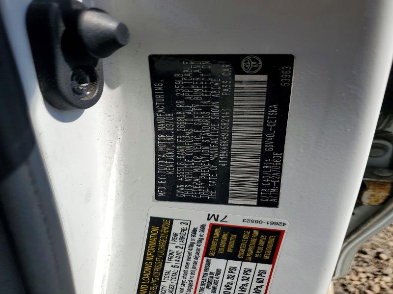 Продаж на аукціоні авто 2009 Toyota Camry, vin: 4T1BK46K49U582141, номер лоту: 60076336