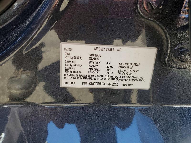 Продажа на аукционе авто 2026 Tesla Model Y, vin: 7SAYGDEEXTF443212, номер лота: 60756136