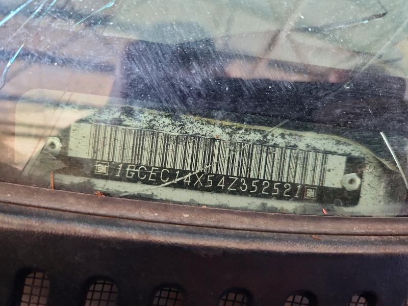 62295336 :رقم المزاد ، 1GCEC14X54Z352521 vin ، 2004 Chevrolet Silverado مزاد بيع