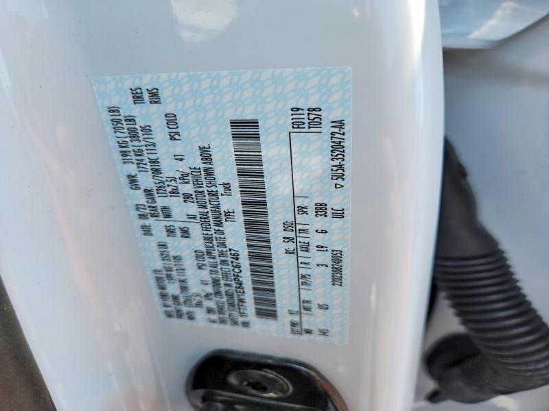 2023 Ford F150 მანქანა იყიდება აუქციონზე, vin: 1FTFW1E84PFC67467, აუქციონის ნომერი: 62690096