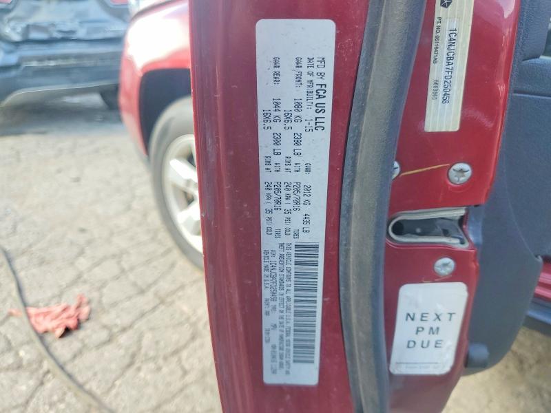 2015 Jeep Compass მანქანა იყიდება აუქციონზე, vin: 1C4NJCBA7FD250458, აუქციონის ნომერი: 61500236