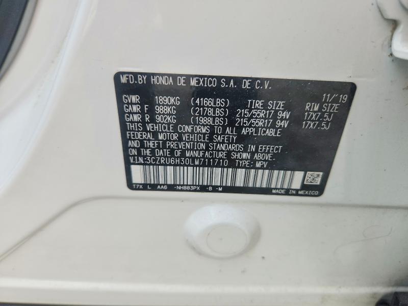 Aukcja sprzedaży 2020 Honda Hr-v, vin: 3CZRU6H30LM711710, numer aukcji: 61066796
