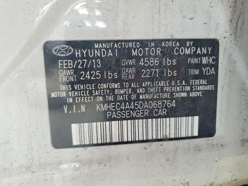 Продаж на аукціоні авто 2013 Hyundai Sonata, vin: KMHEC4A45DA068764, номер лоту: 61429716