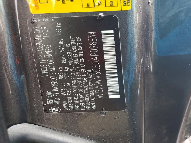 Продаж на аукціоні авто 2010 Bmw 328, vin: WBAWV5C50AP098534, номер лоту: 62949066
