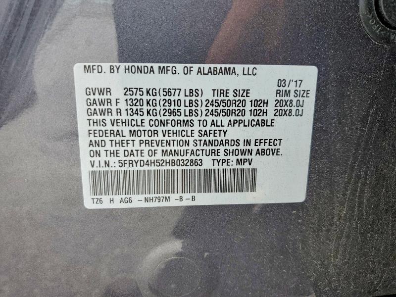 Aukcja sprzedaży 2017 Acura Mdx, vin: 5FRYD4H52HB032863, numer aukcji: 60311396