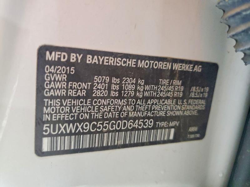 Продаж на аукціоні авто 2016 Bmw X3, vin: 5UXWX9C55G0D64539, номер лоту: 60692386