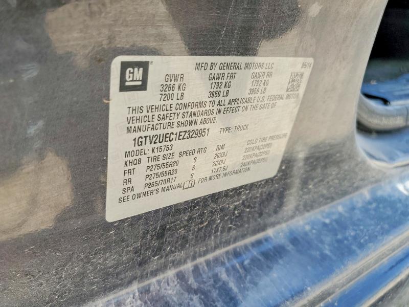 Продажа на аукционе авто 2014 Gmc Sierra, vin: 1GTV2UEC1EZ329951, номер лота: 59962556
