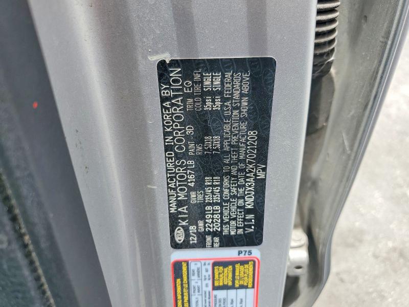 Продаж на аукціоні авто 2019 Kia Soul, vin: KNDJX3AA2K7021208, номер лоту: 61580126