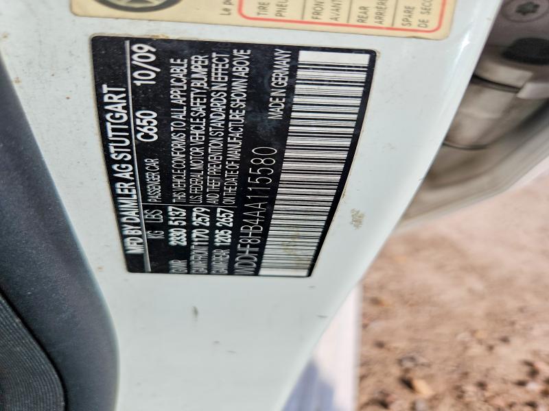 61061186 :رقم المزاد ، WDDHF8HB4AA115580 vin ، 2010 Mercedes-benz E مزاد بيع