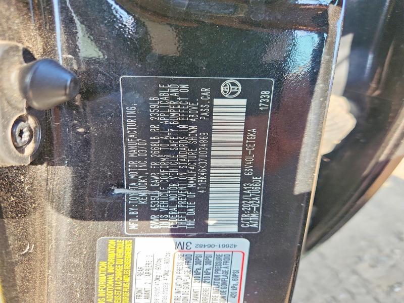 Aukcja sprzedaży 2007 Toyota Camry, vin: 4T1BK46K37U034869, numer aukcji: 61641826