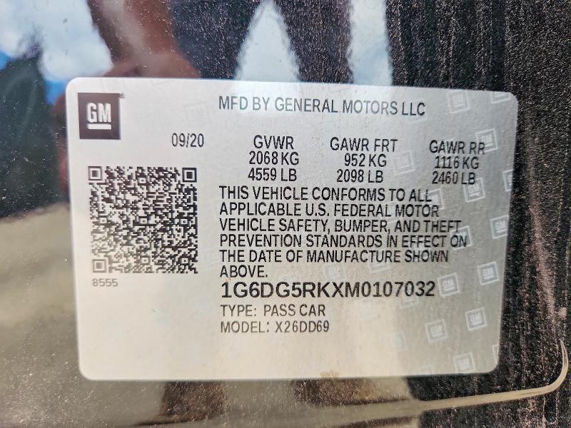 Продажа на аукционе авто 2021 Cadillac Ct4, vin: 1G6DG5RKXM0107032, номер лота: 62131756