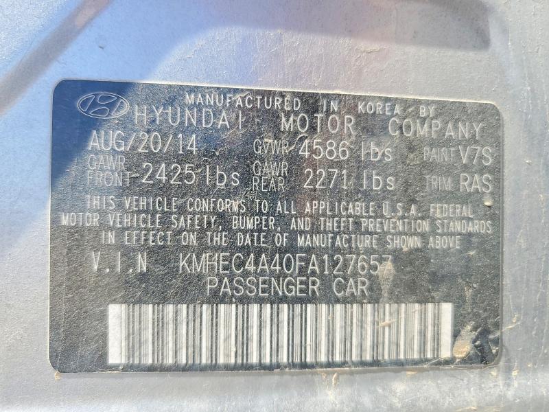 Продаж на аукціоні авто 2015 Hyundai Sonata Hybrid, vin: KMHEC4A40FA127657, номер лоту: 59617296