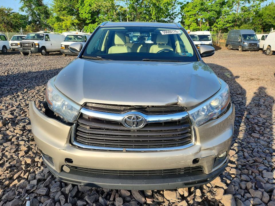 2015 Toyota Highlander მანქანა იყიდება აუქციონზე, vin: 5TDKKRFH2FS054457, აუქციონის ნომერი: 59600176