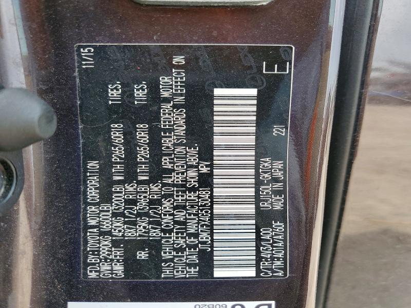 Продажа на аукционе авто 2016 Lexus Gx, vin: JTJBM7FX4G5130481, номер лота: 60576006