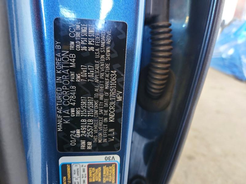 61574146 :رقم المزاد ، KNDCR3L17R5110634 vin ، 2024 Kia Niro مزاد بيع