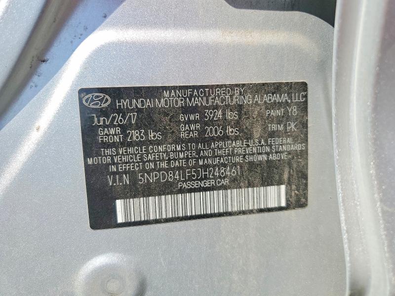 Продажа на аукционе авто 2018 Hyundai Elantra, vin: 5NPD84LF5JH248461, номер лота: 61508766