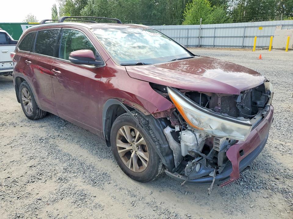 2015 Toyota Highlander მანქანა იყიდება აუქციონზე, vin: 5TDJKRFH6FS209023, აუქციონის ნომერი: 61528676