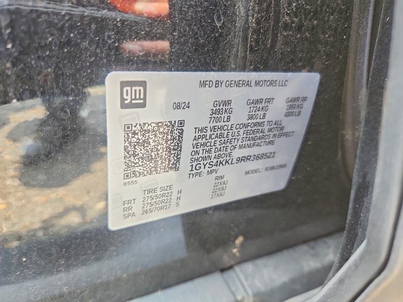 Продаж на аукціоні авто 2024 Cadillac Escalade, vin: 1GYS4KKL9RR368521, номер лоту: 61378436